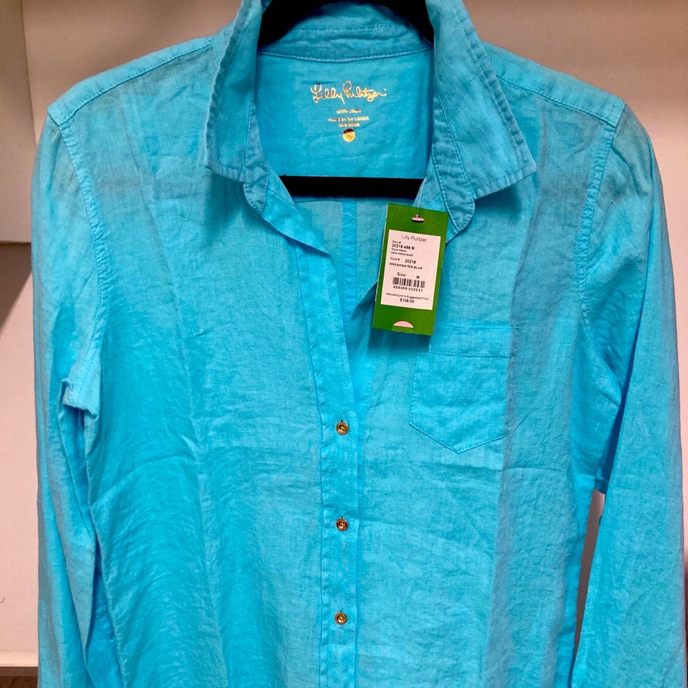 Lily Pulitzer NWT linen top